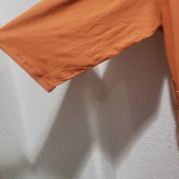 dark orange 3/4 sleeved below the knee dress size 2XL  NWNT - Picture 3 of 4